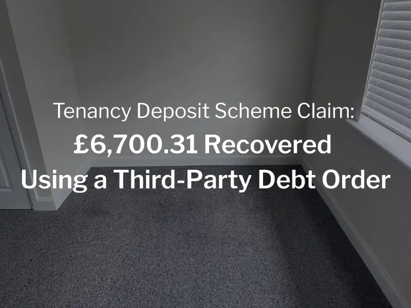 Tenancy Deposit Scheme Claim £6700.31 Recovered - My Deposit Claims